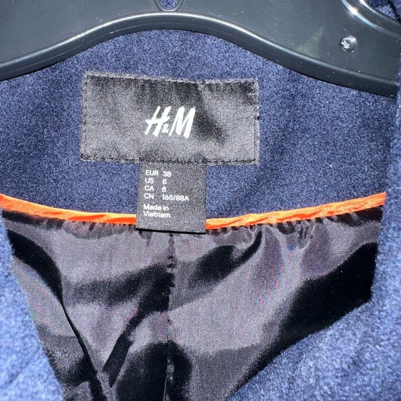 H&M navy pea coat - Picture 2 of 3